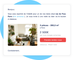 Prendre RDV directement depuis un portail immobilier